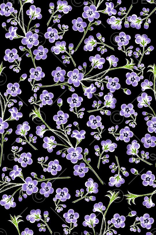 原创手绘花卉印花华亿平台图片