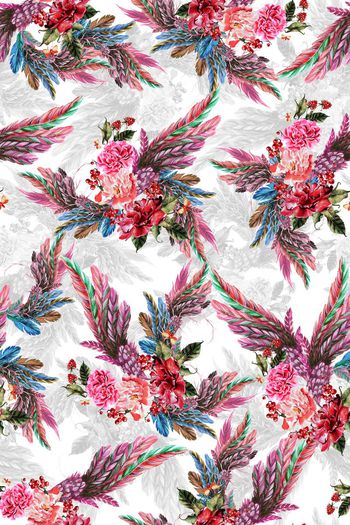 714239-羽毛花卉果果