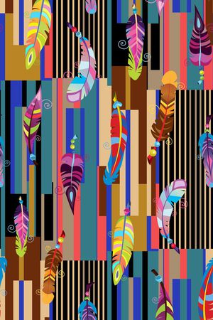 羽毛印花华亿平台图片