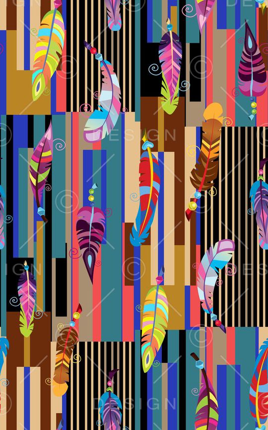 羽毛印花华亿平台图片