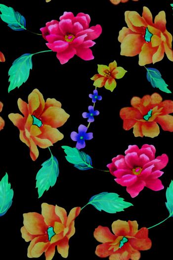 手绘印花华亿平台图片