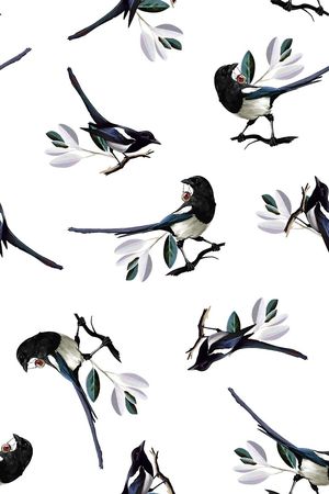 花鸟印花华亿平台图片