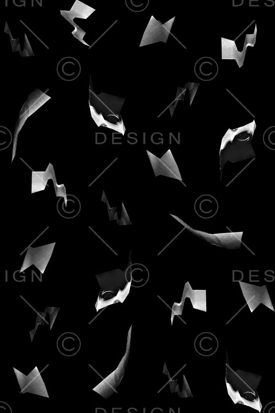 几何并块印花华亿平台图片