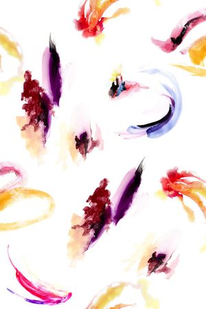 抽象水彩印花华亿平台图片