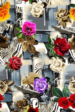 花朵印花华亿平台图片