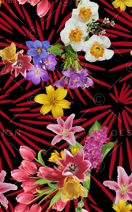 花朵印花华亿平台图片