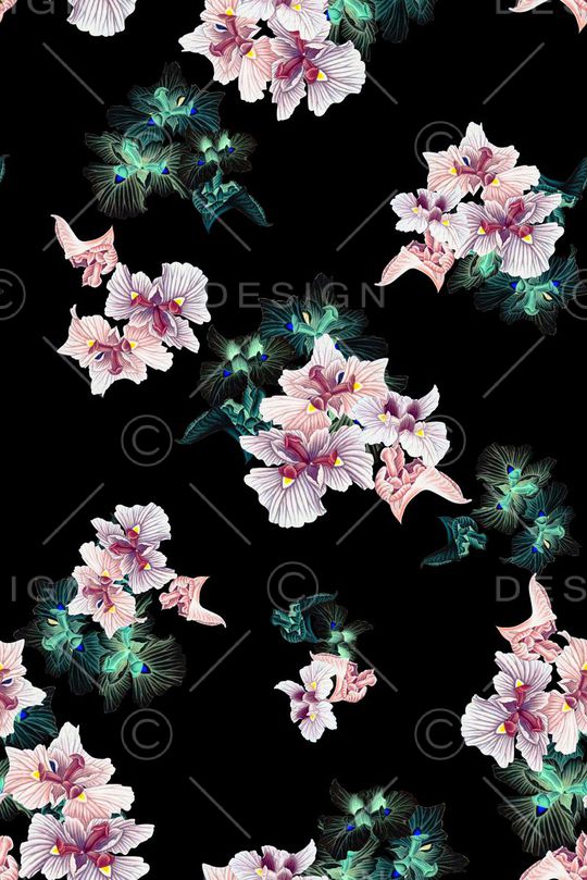 花朵印花华亿平台图片