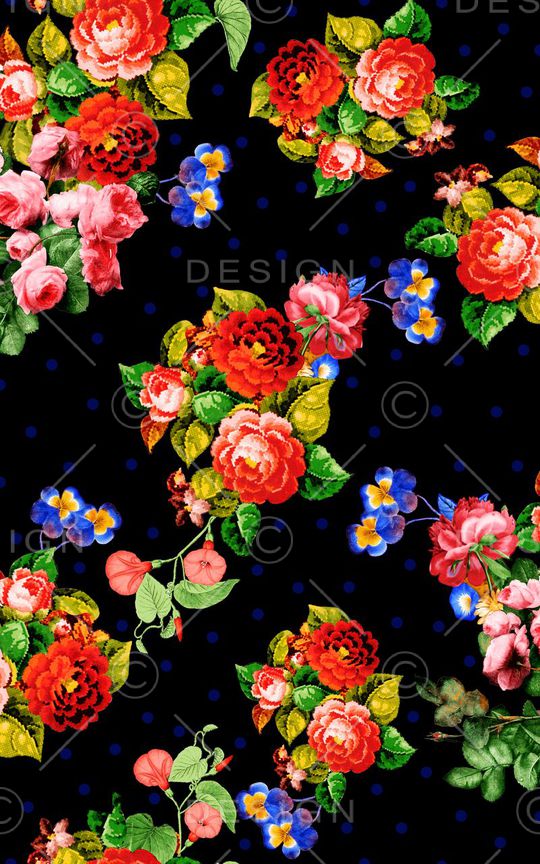 乱花印花华亿平台图片