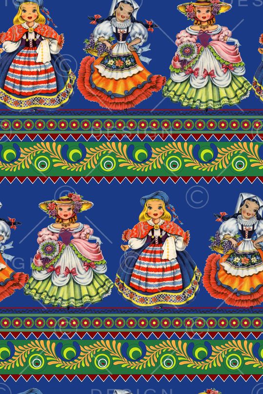 卡通娃娃印花华亿平台图片