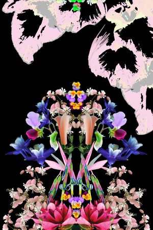 欧美风花卉印花印花华亿平台图片