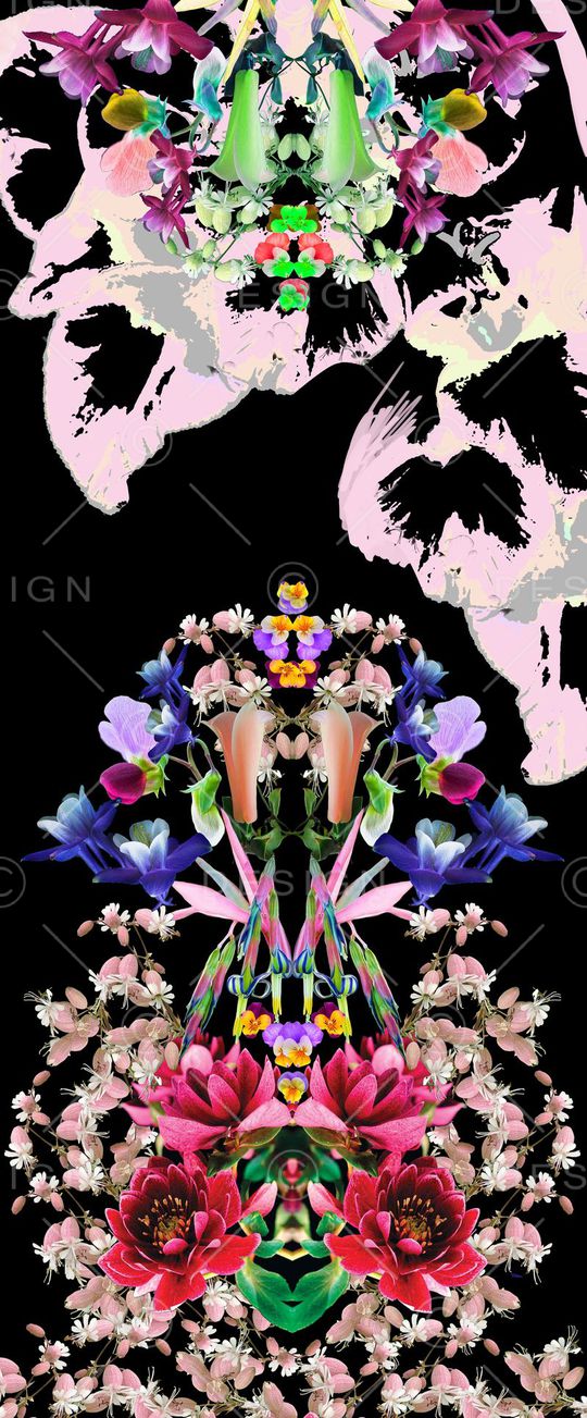 欧美风花卉印花印花华亿平台图片