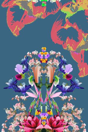 欧美风花卉印花印花华亿平台图片