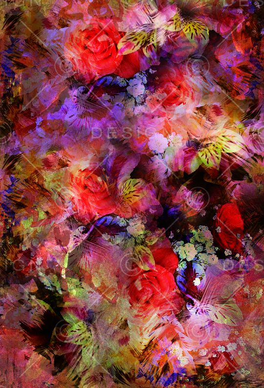 玫瑰印花华亿平台图片