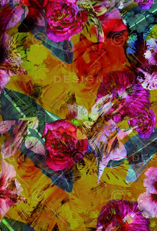 乱花印花华亿平台图片