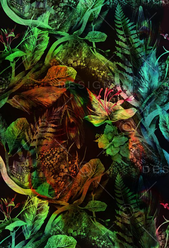 棕榈叶印花华亿平台图片