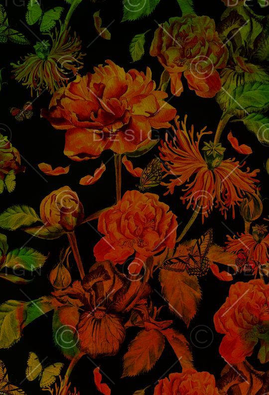 玫瑰印花华亿平台图片