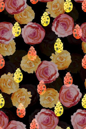 大花朵印花华亿平台图片