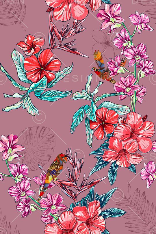 花朵印花华亿平台图片