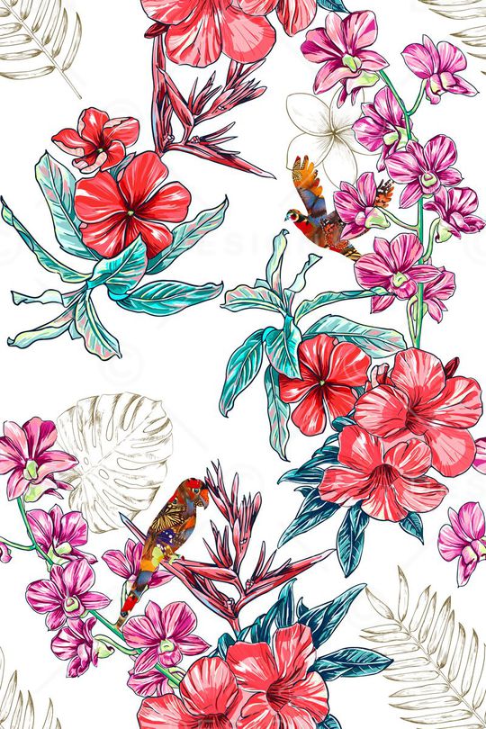 花朵印花华亿平台图片