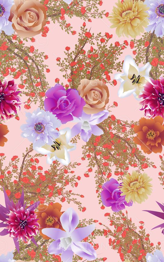 花朵印花华亿平台图片