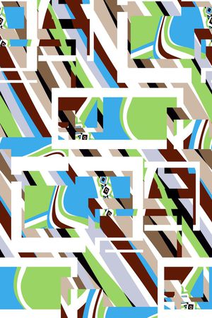 几何印花华亿平台图片