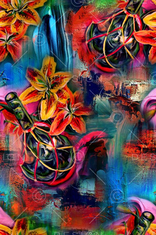 抽象印花华亿平台图片