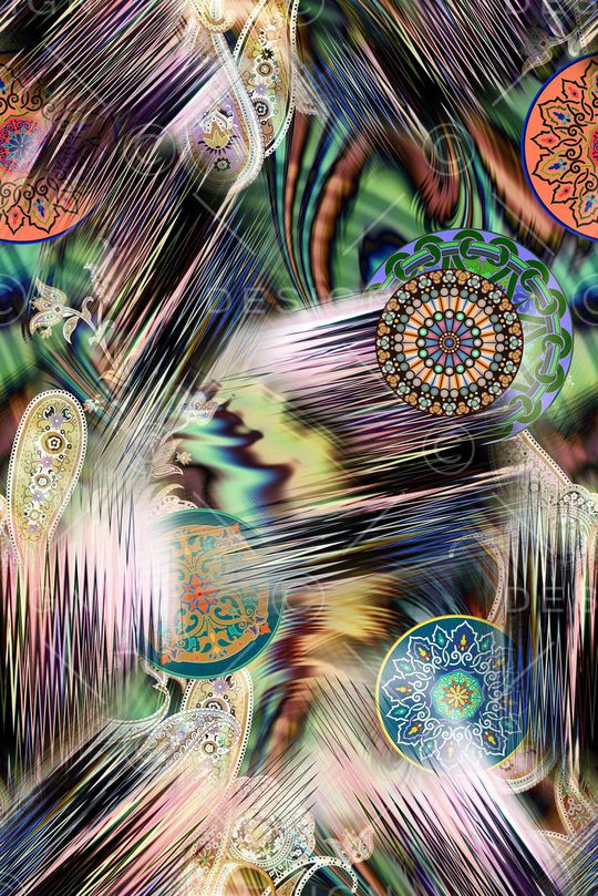 抽象印花华亿平台图片