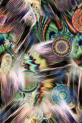 抽象印花华亿平台图片