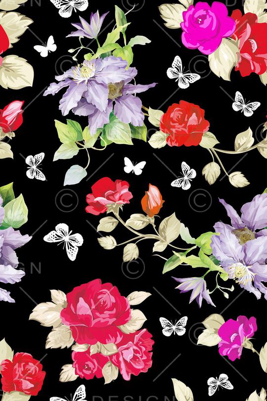 蝴蝶印花华亿平台图片