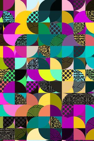 几何印花华亿平台图片