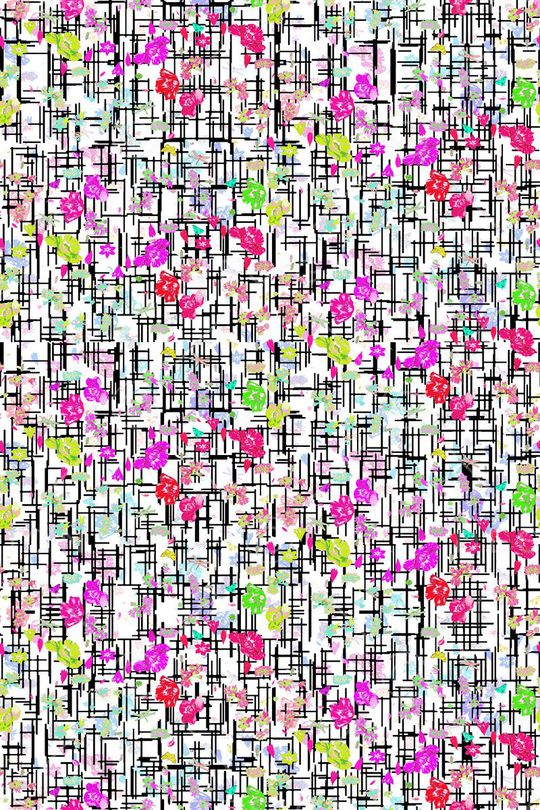 几何纹理印花华亿平台图片