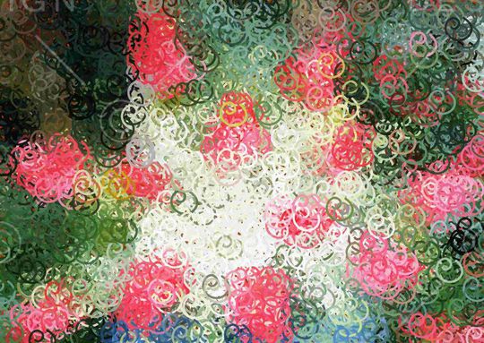 圆圈印花华亿平台图片