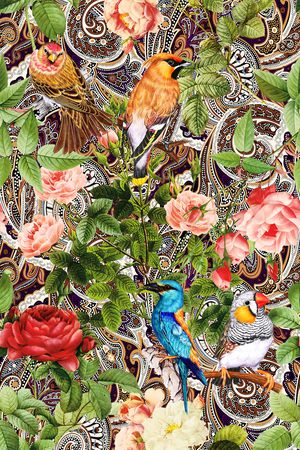 花朵印花华亿平台图片