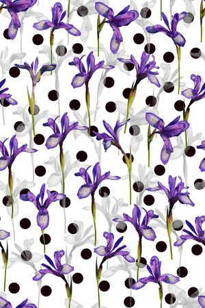 水彩花卉印花华亿平台图片