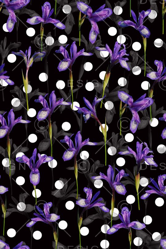 水彩花卉印花华亿平台图片