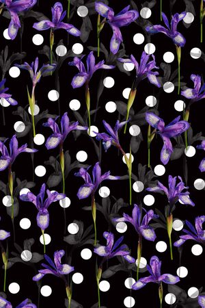 水彩花卉印花华亿平台图片