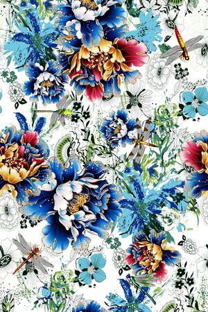 花朵印花华亿平台图片