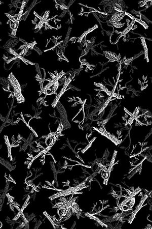 树枝印花华亿平台图片