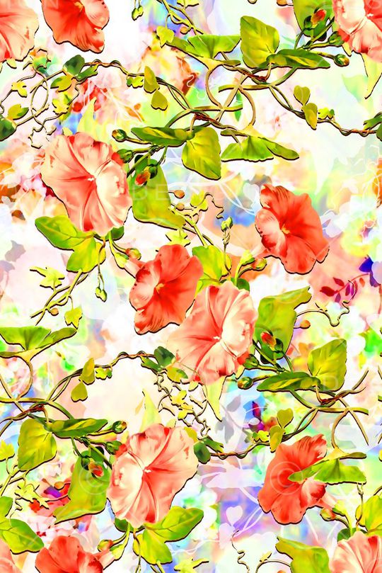 女装花卉印花华亿平台图片