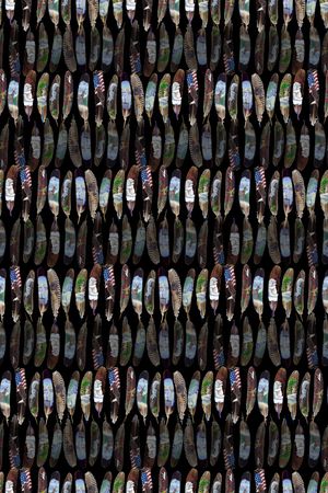 部落羽毛印花华亿平台图片