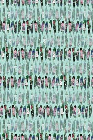 部落羽毛印花华亿平台图片