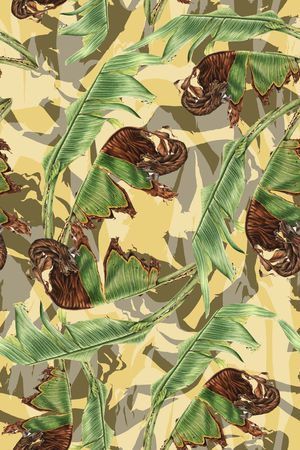 芭蕉叶印花华亿平台图片