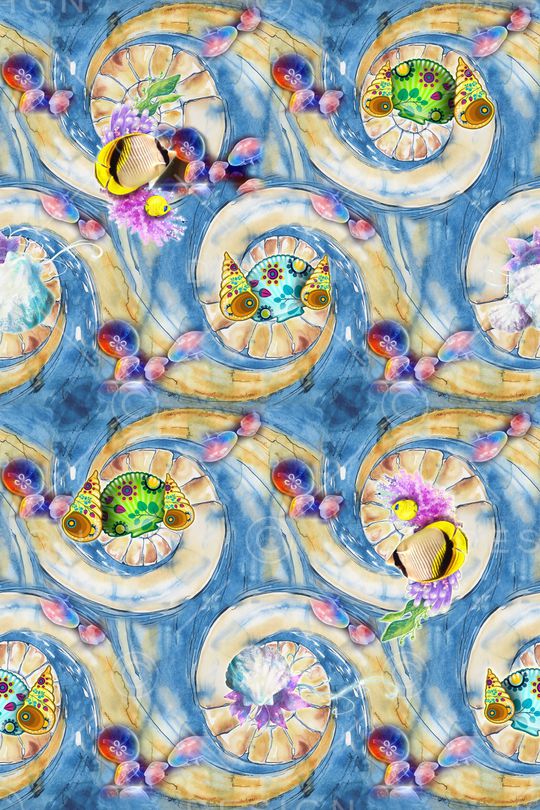 贝壳印花华亿平台图片