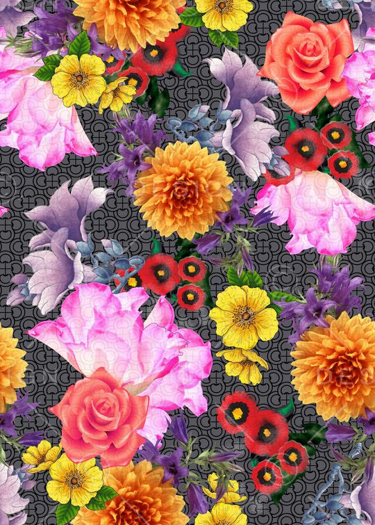 乱花印花华亿平台图片