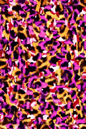 迷彩皮毛印花华亿平台图片