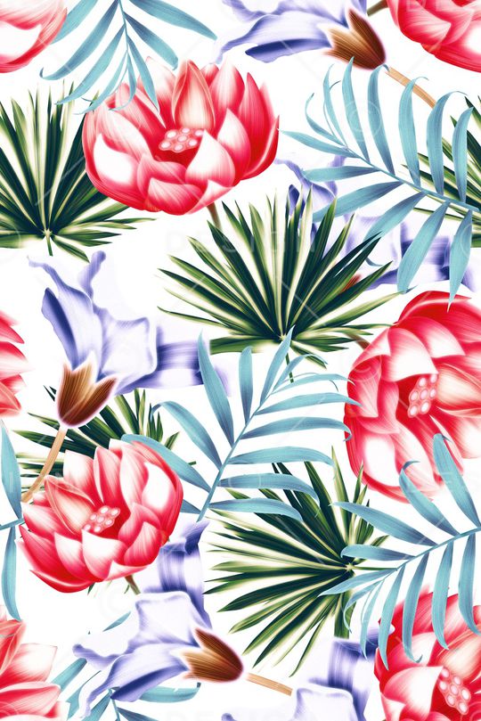 天堂鸟花印花华亿平台图片