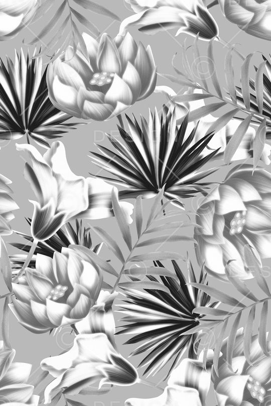 天堂鸟花印花华亿平台图片