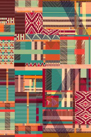 几何印花华亿平台图片