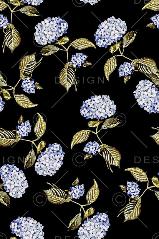 抽象手绘水彩画花卉数码印花印花华亿平台图片