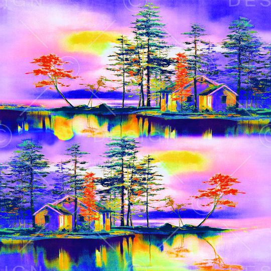 雪纺大方巾印花华亿平台图片